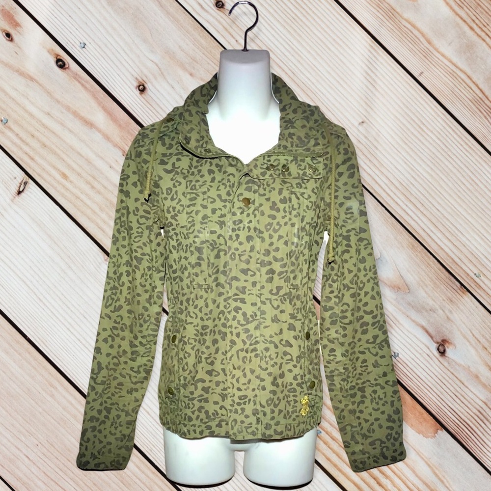 Obey military leopard jacket